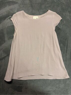 Wilfred Light Grey Cap-Sleeve Swing Tee